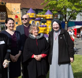 Photograph of the Abbess of Burnham at 750th Charter Fair | Mardell, George